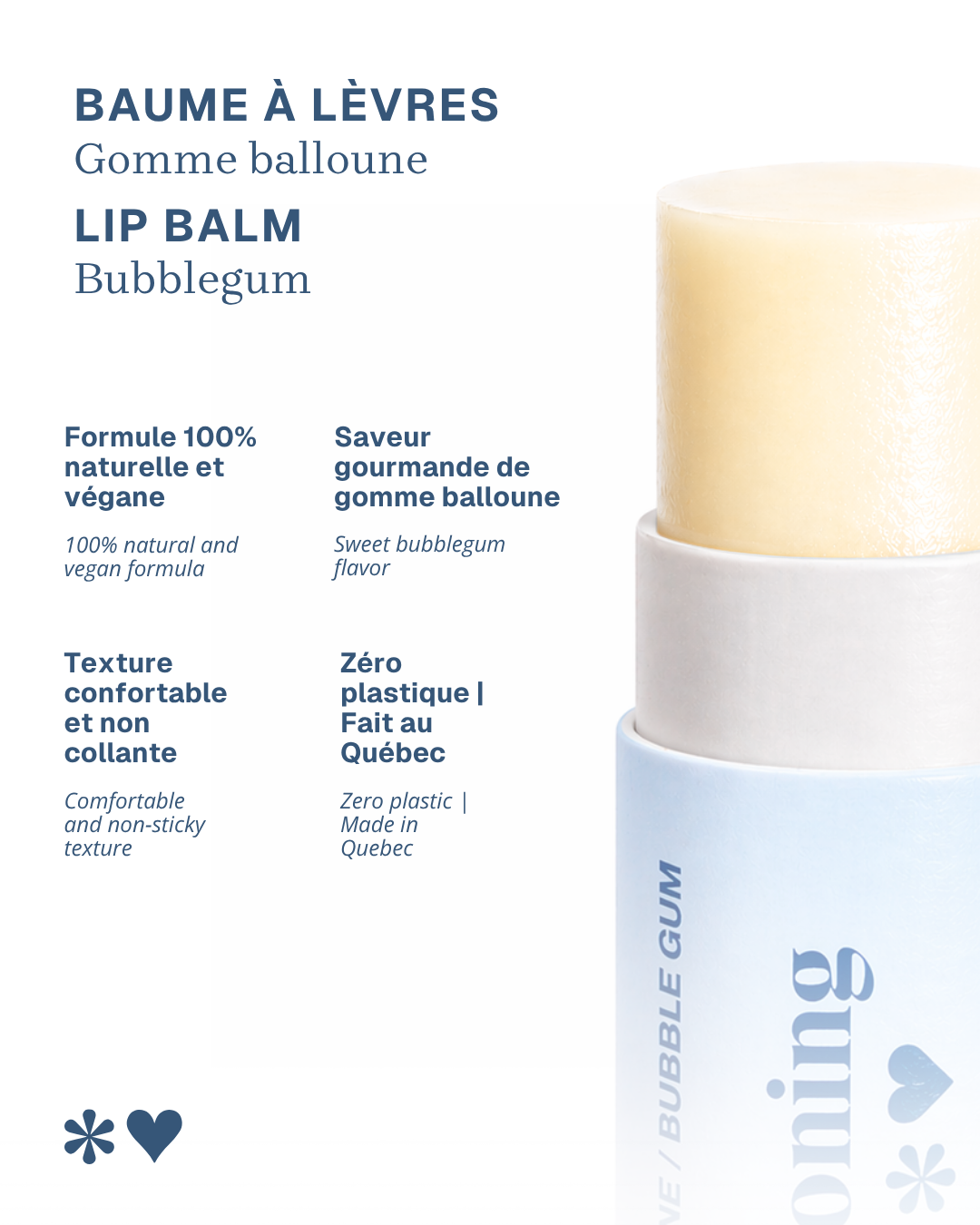 Gomme Balloune Lip Balm – Natural & Delicious