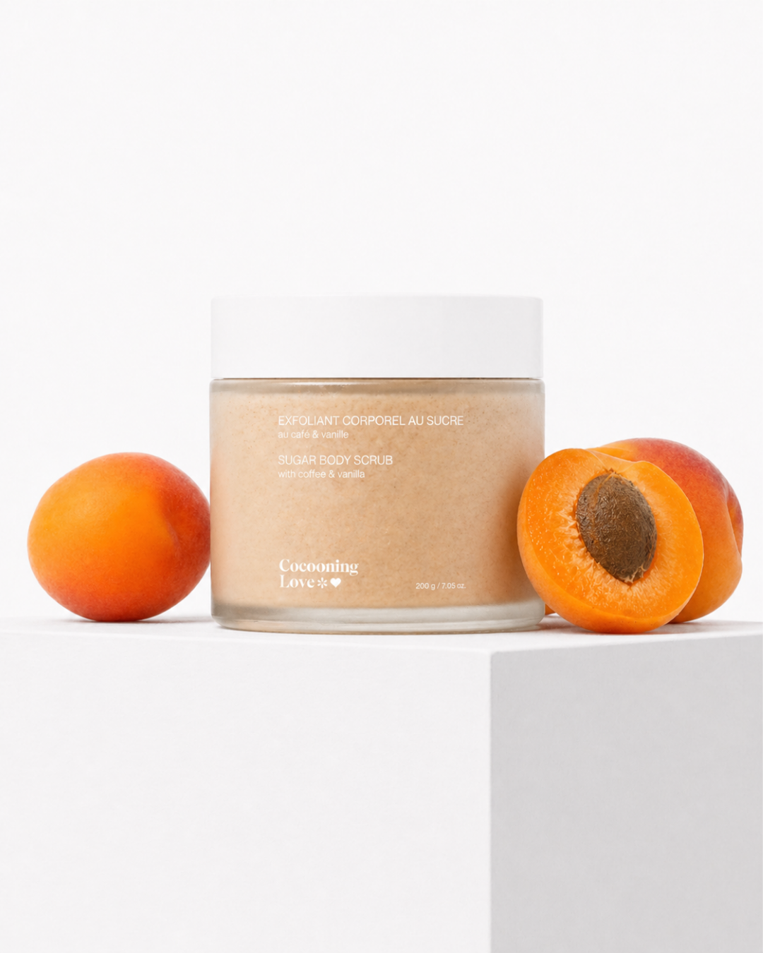 Sugar & Apricot Kernel Body Scrub – Soft, Radiant Skin