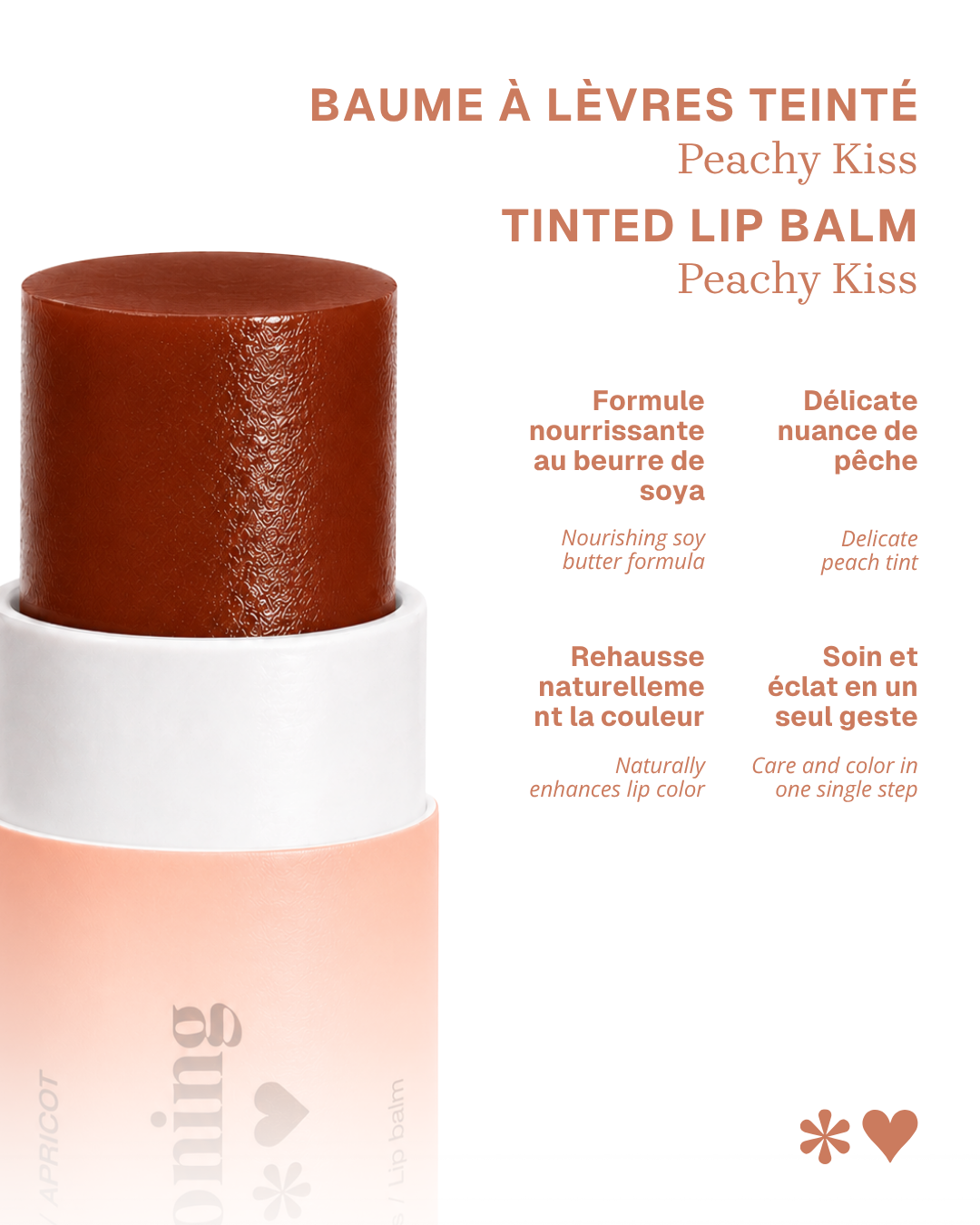 Peachy Kiss – Peach-Tinted Lip Balm