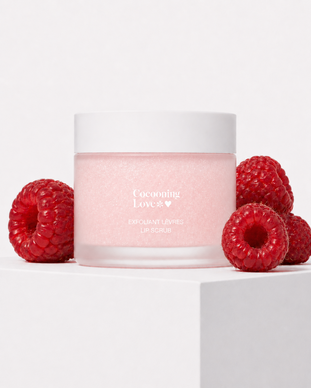 Raspberry Lip Scrub – Natural Sugar Scrub for Soft & Smooth Lips