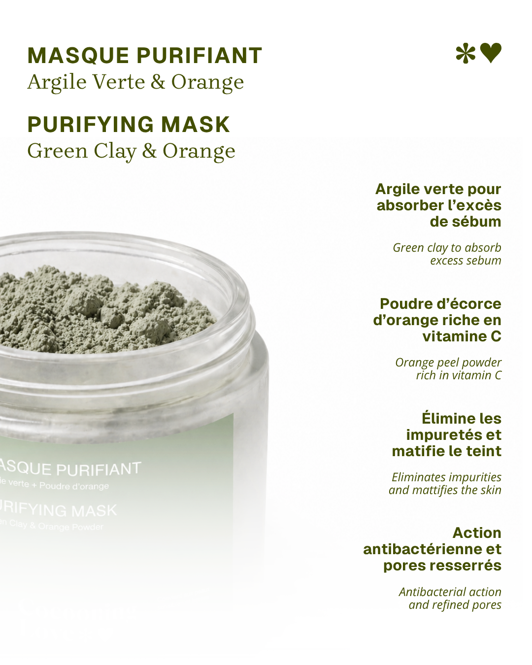 Green Clay Face Mask – Purifying & Brightening
