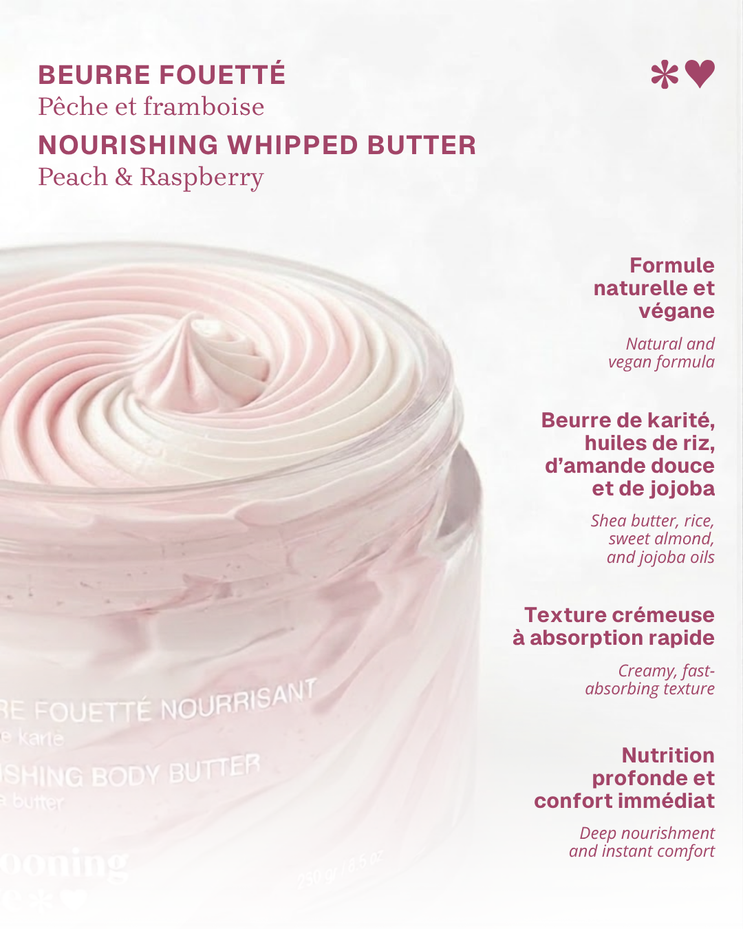 Ultra-Nourishing Whipped Butter - Peach & Raspberry