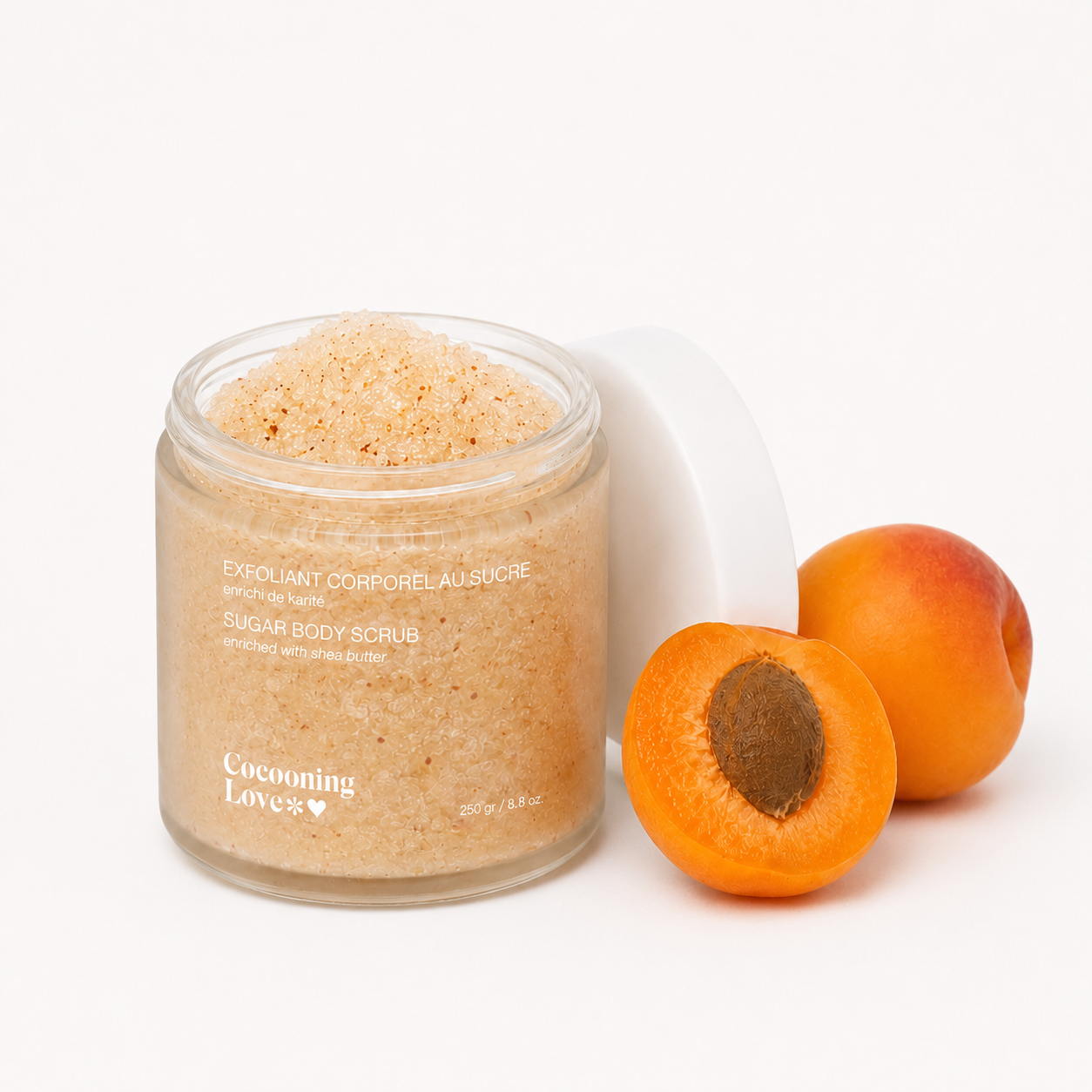 Sugar & Apricot Kernel Body Scrub – Soft, Radiant Skin