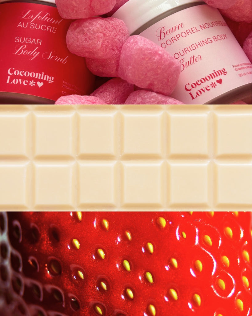 Duo corporel Fraise et Chocolat blanc