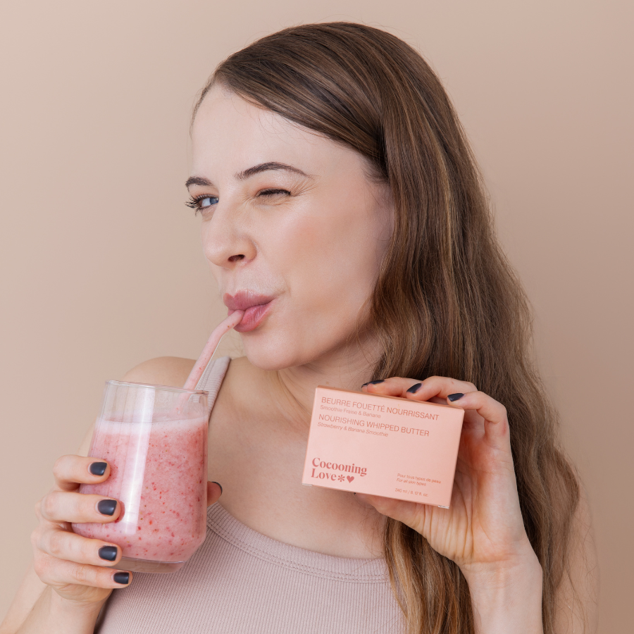 Whipped Strawberry & Banana Smoothie Butter