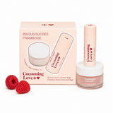 Raspberry Lip Set – Natural Balm & Scrub | Hydration & Softness