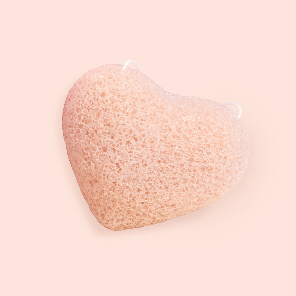 TESTEUR - Konjac sponge with pink clay - Sensitive and reactive skin