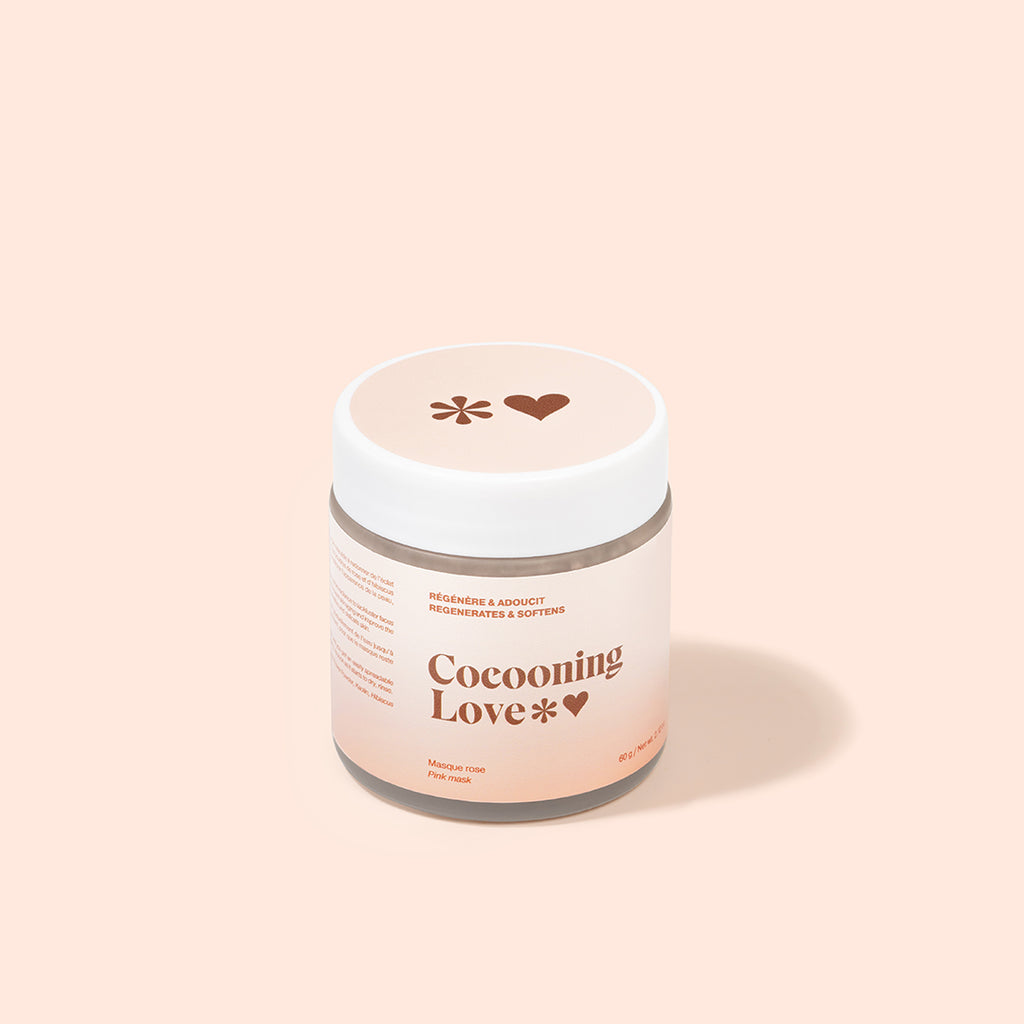 Regenerating and Softening Face Mask - Pink clay, rose & hibiscus powder x 6